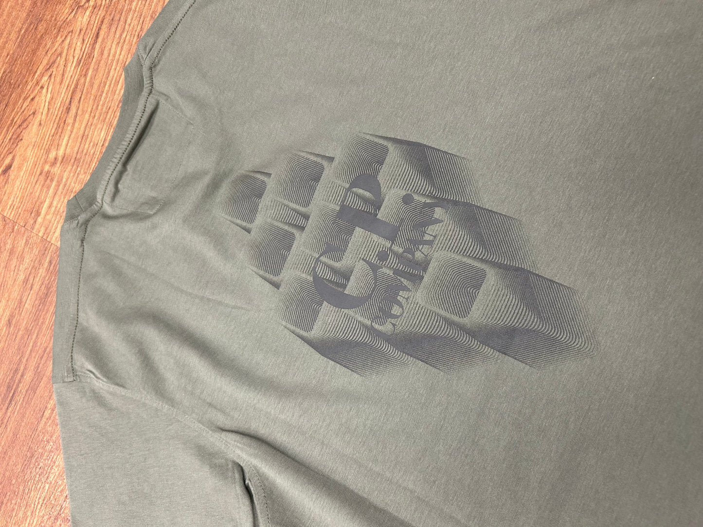 Cp Company 30/1 Graphic Logo T-Shirt In Thyme