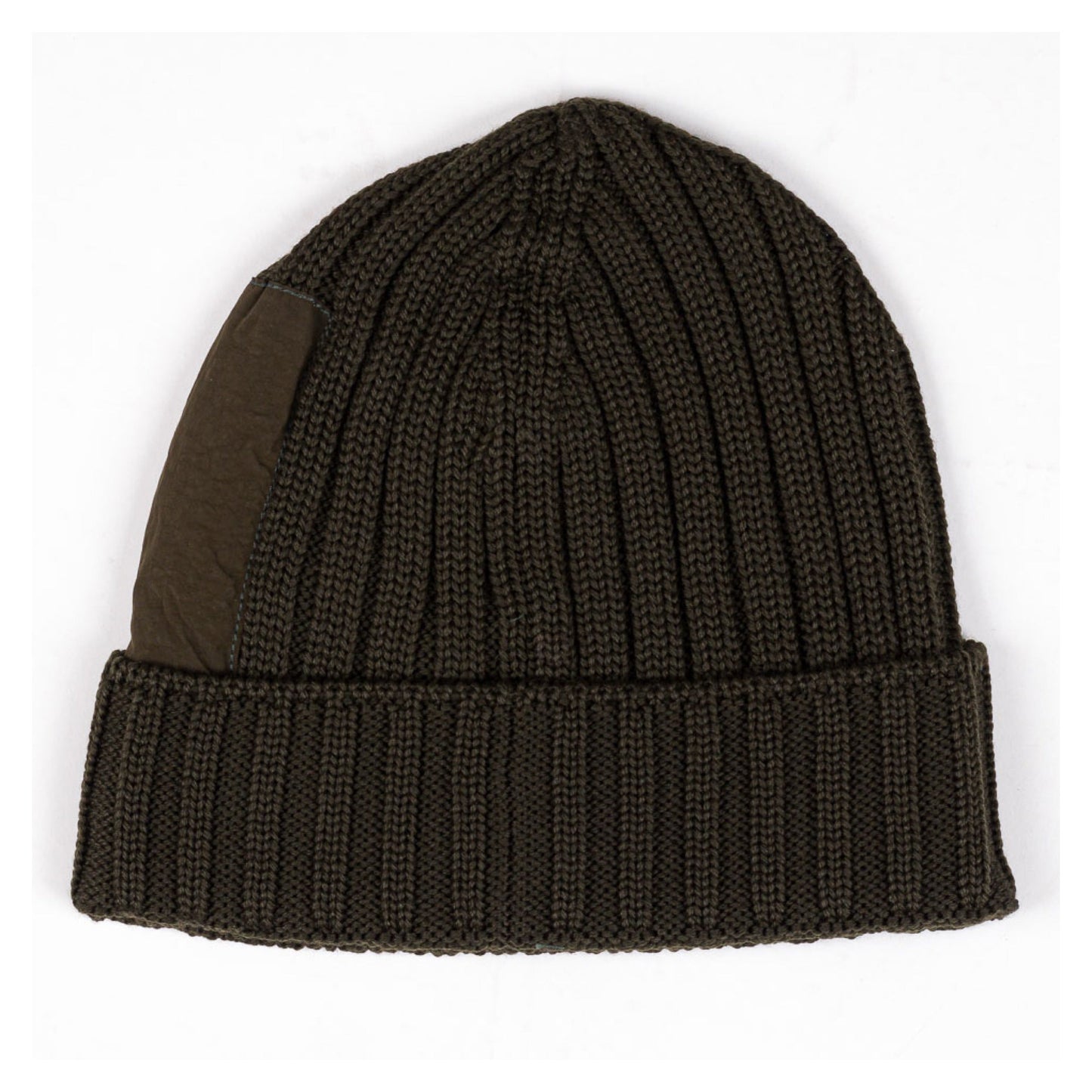 Cp Company Extrafine Merino Wool Mixed Lens Beanie In Ivy Green