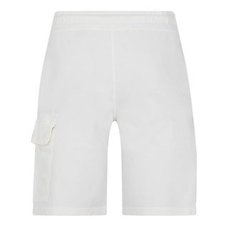 Cp Company Light Fleece Lens Shorts in White