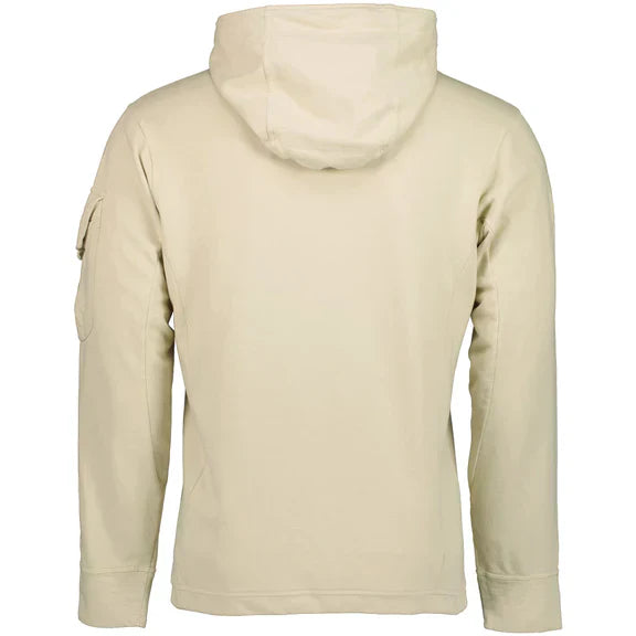 Cp Company Light Fleece Lens Overhead Hoodie in Sandshell
