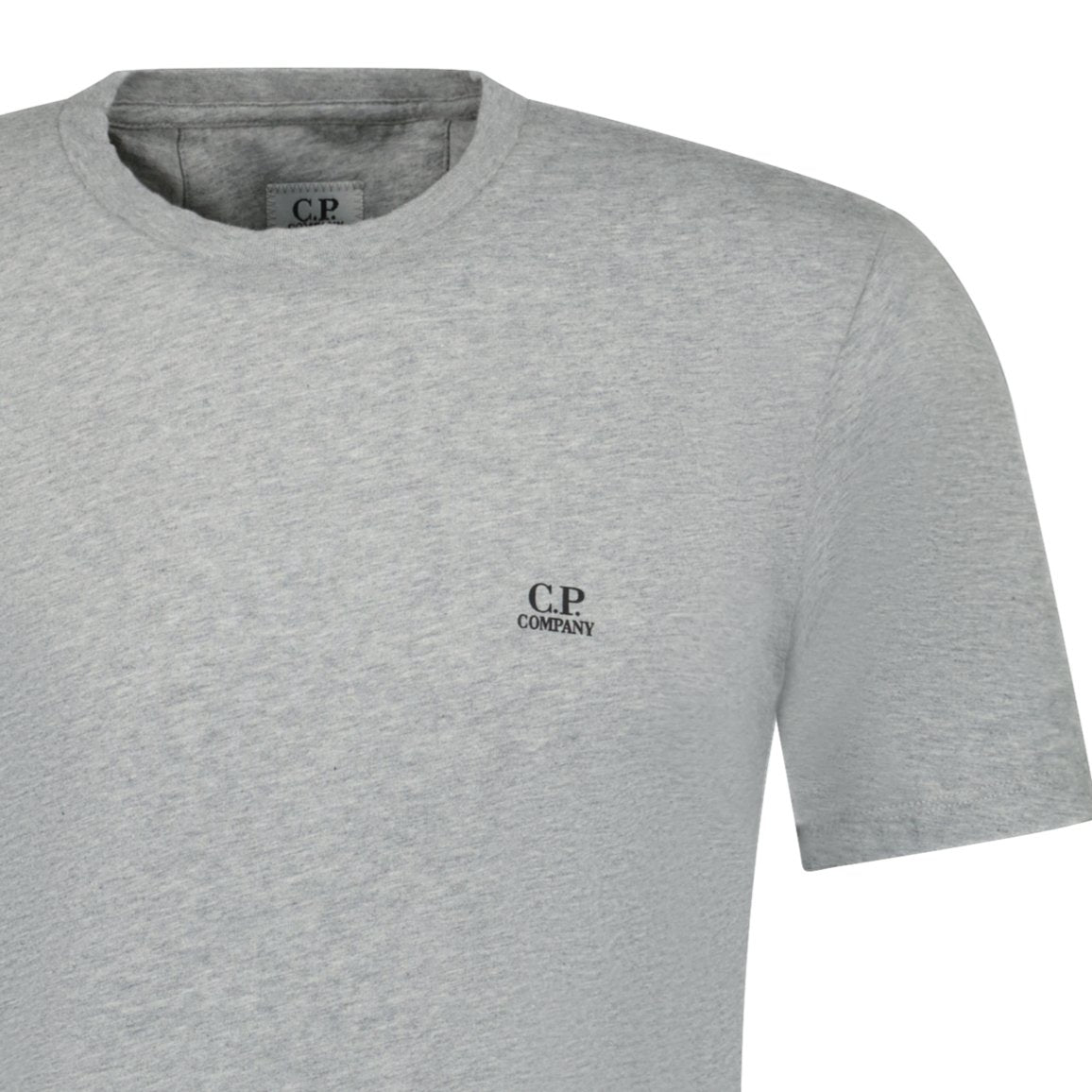 CP Company Writing Logo Crew T-Shirt Grey