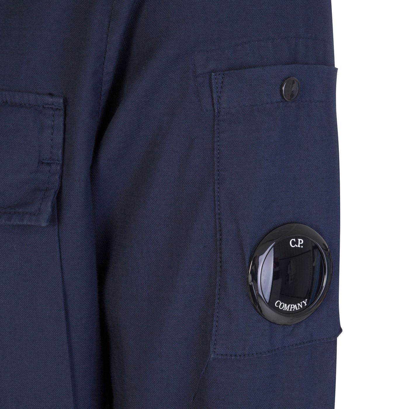 CP Company Broken Batavia Lens Shirt in Navy