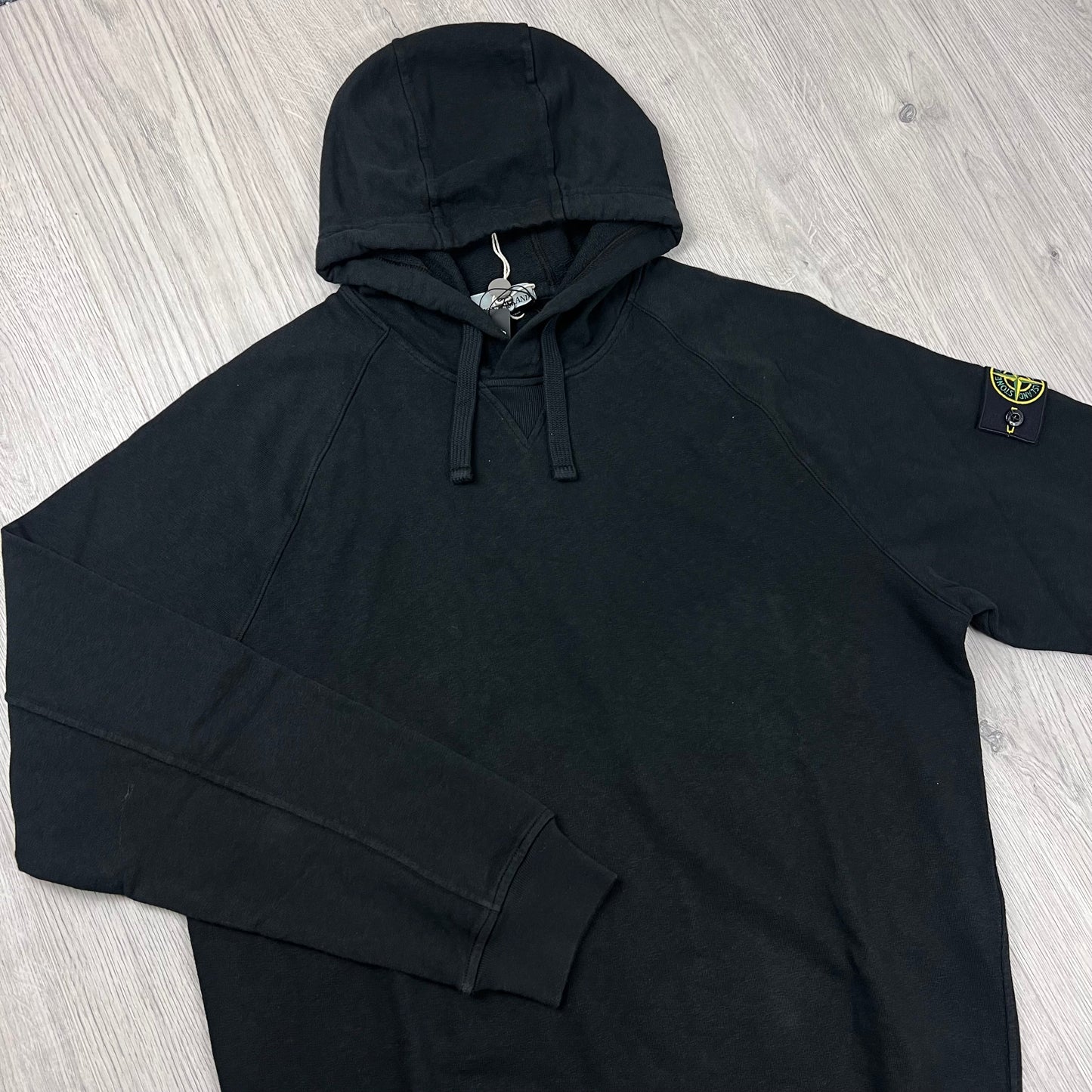 Stone Island Dyed Hoodie - Black