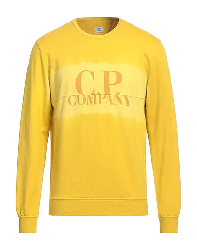 Cp Company Tie Dye Light Fleece Sweatshirt In Golden Nugget