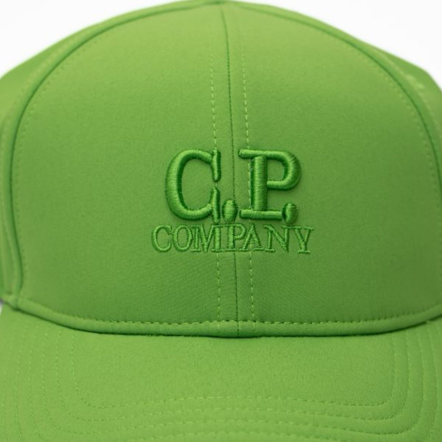 Cp Company Shell-R Logo Cap In Green
