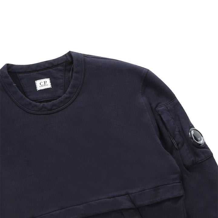 Cp Company Utility Lens Sweatshirt In Navy