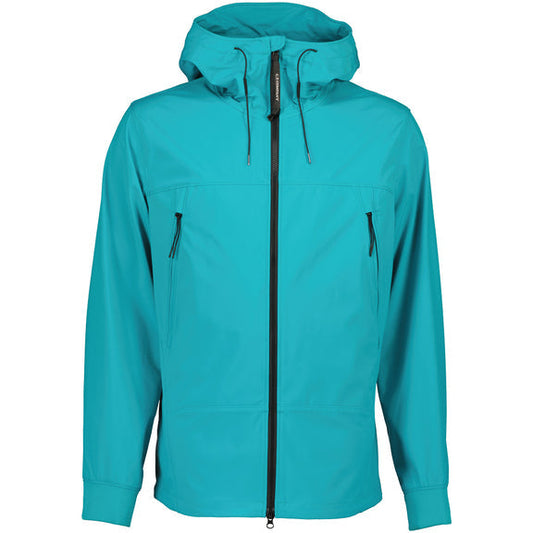 Cp Company S/S Goggle Soft Shell Jacket In Tile Blue