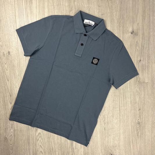 Stone Island Patch Polo Shirt - Avio Blue