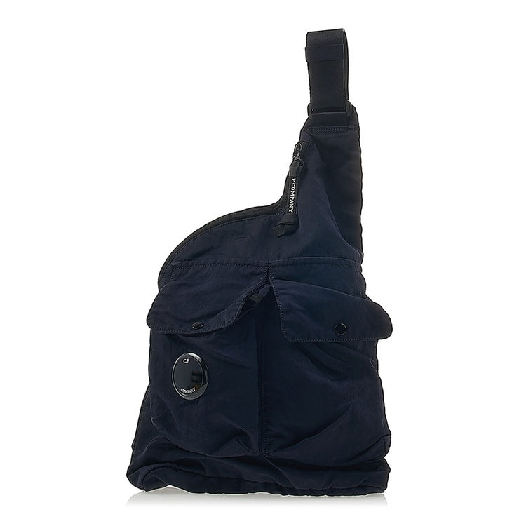 Cp Company Nylon B Single Strap Lens Rucksack Navy