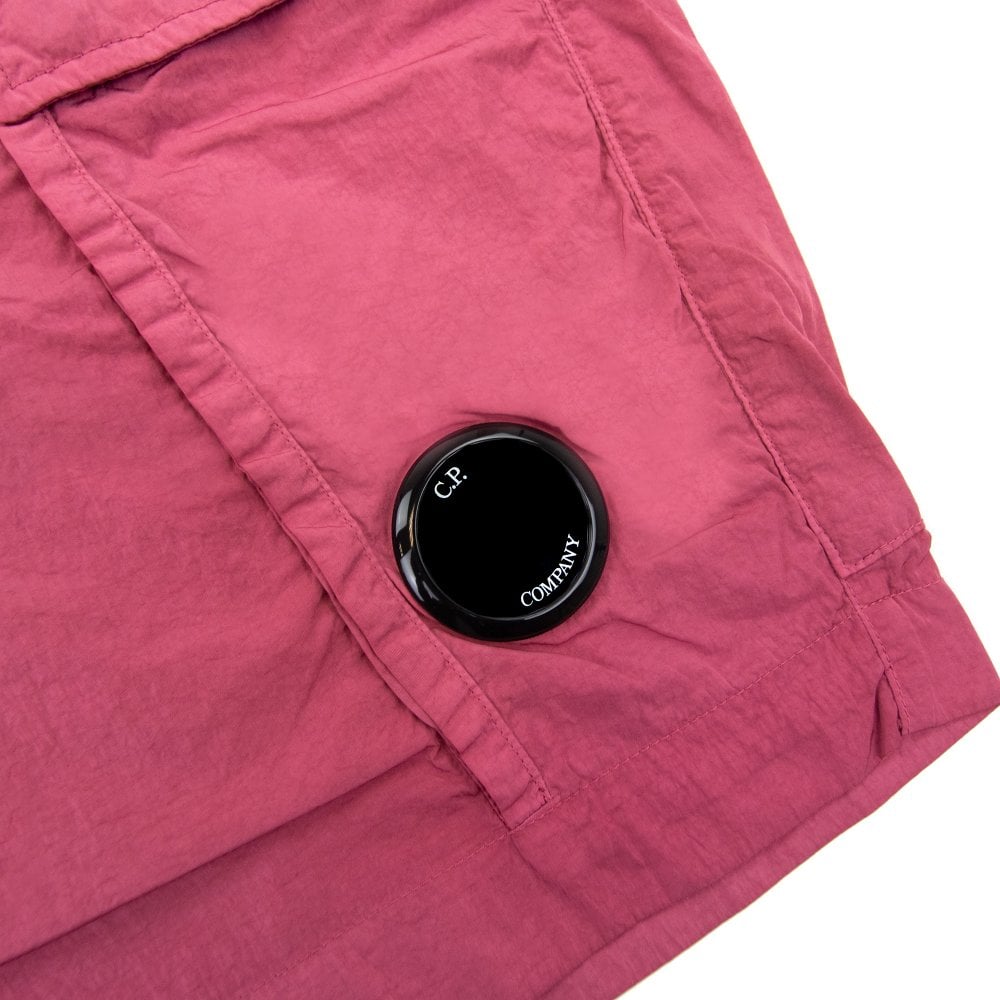 Cp Company 179A Chrome-R Cargo Shorts In Red Bud