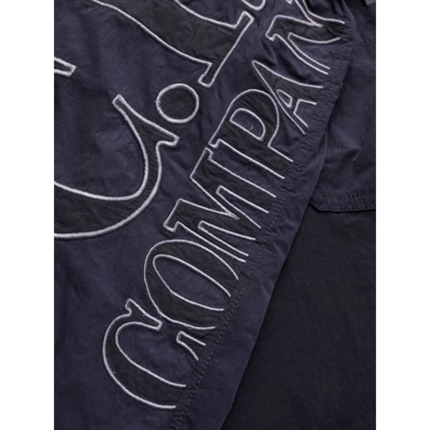 Cp Company Eco-Chrome R Logo Swim Shorts Navy