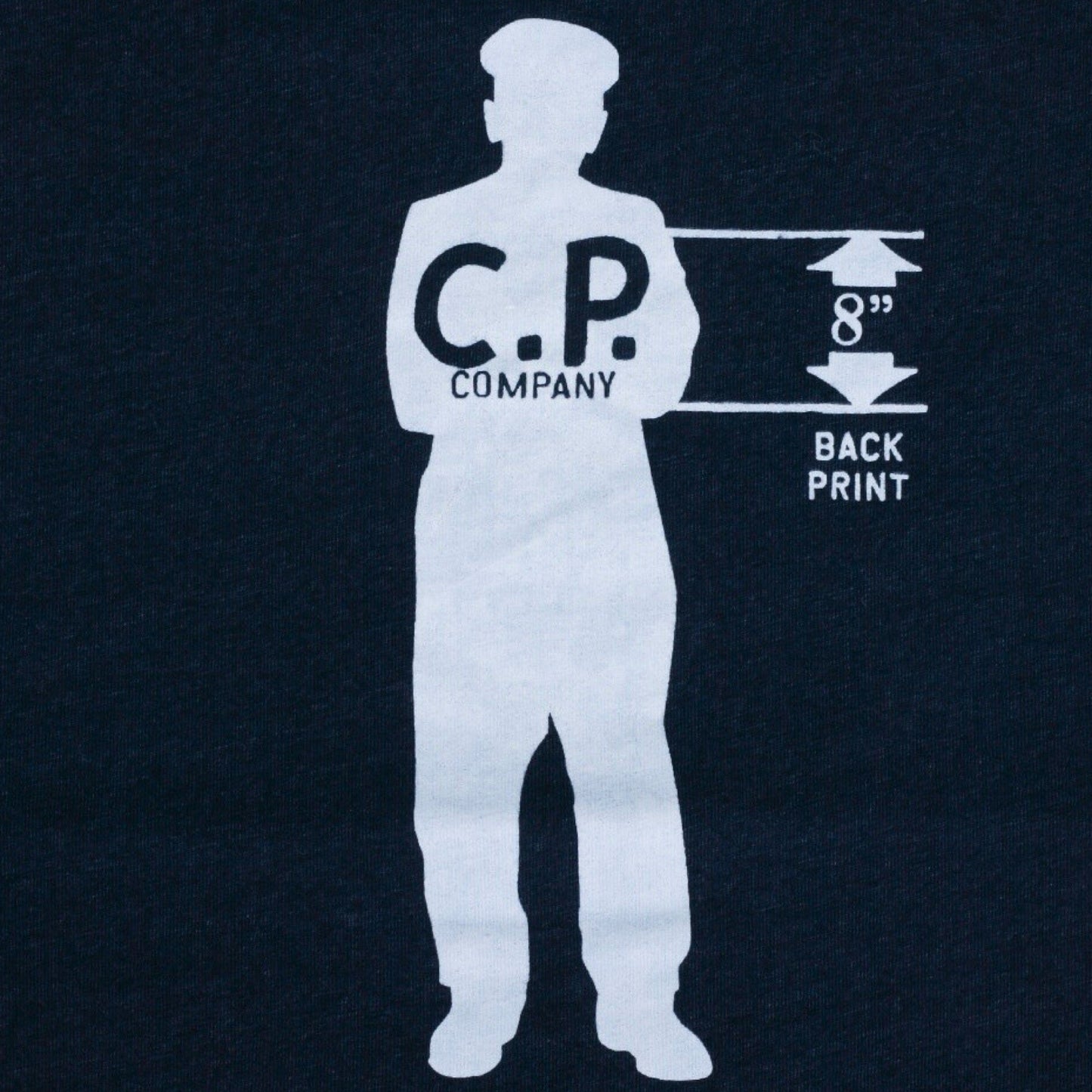 Cp Company Indigo Jersey Sailor Logo T-Shirt Dark Blue