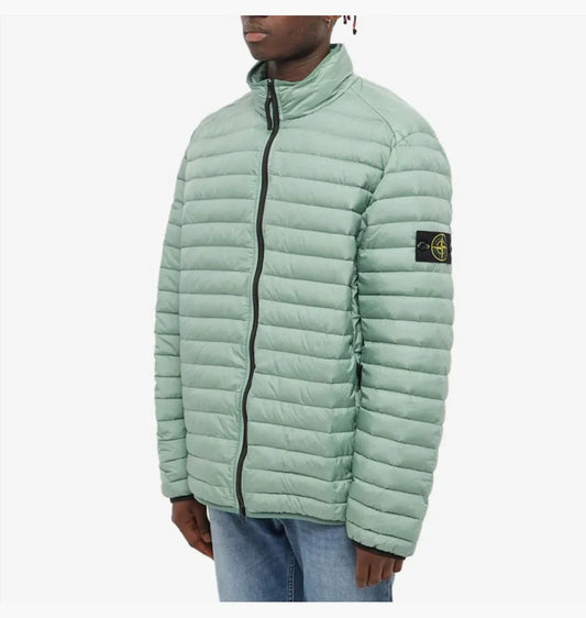 Stone Island Loom Woven Chambers R-Nylon Down Tc Packable Jacket In Light Green
