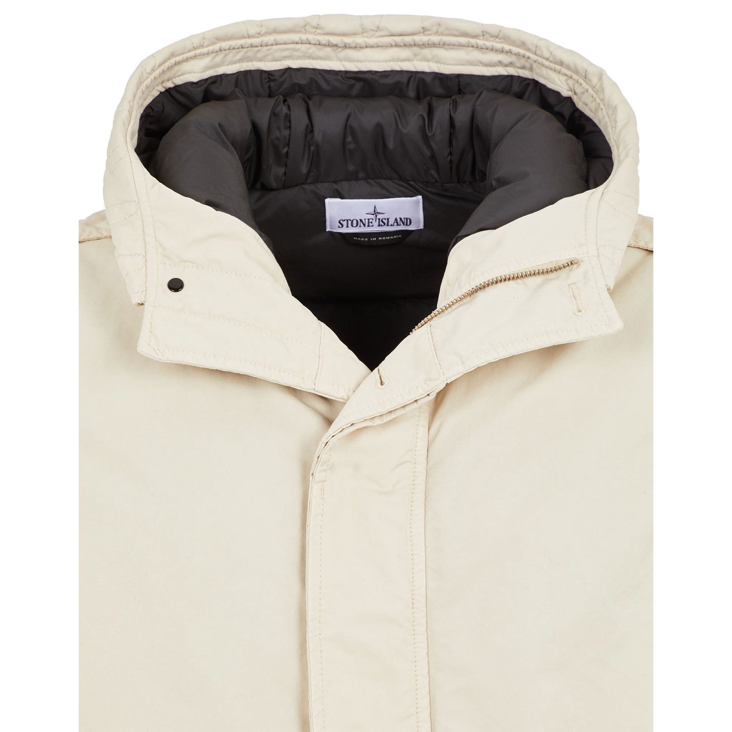Stone Island David-Tc Short Down Parka in Plaster