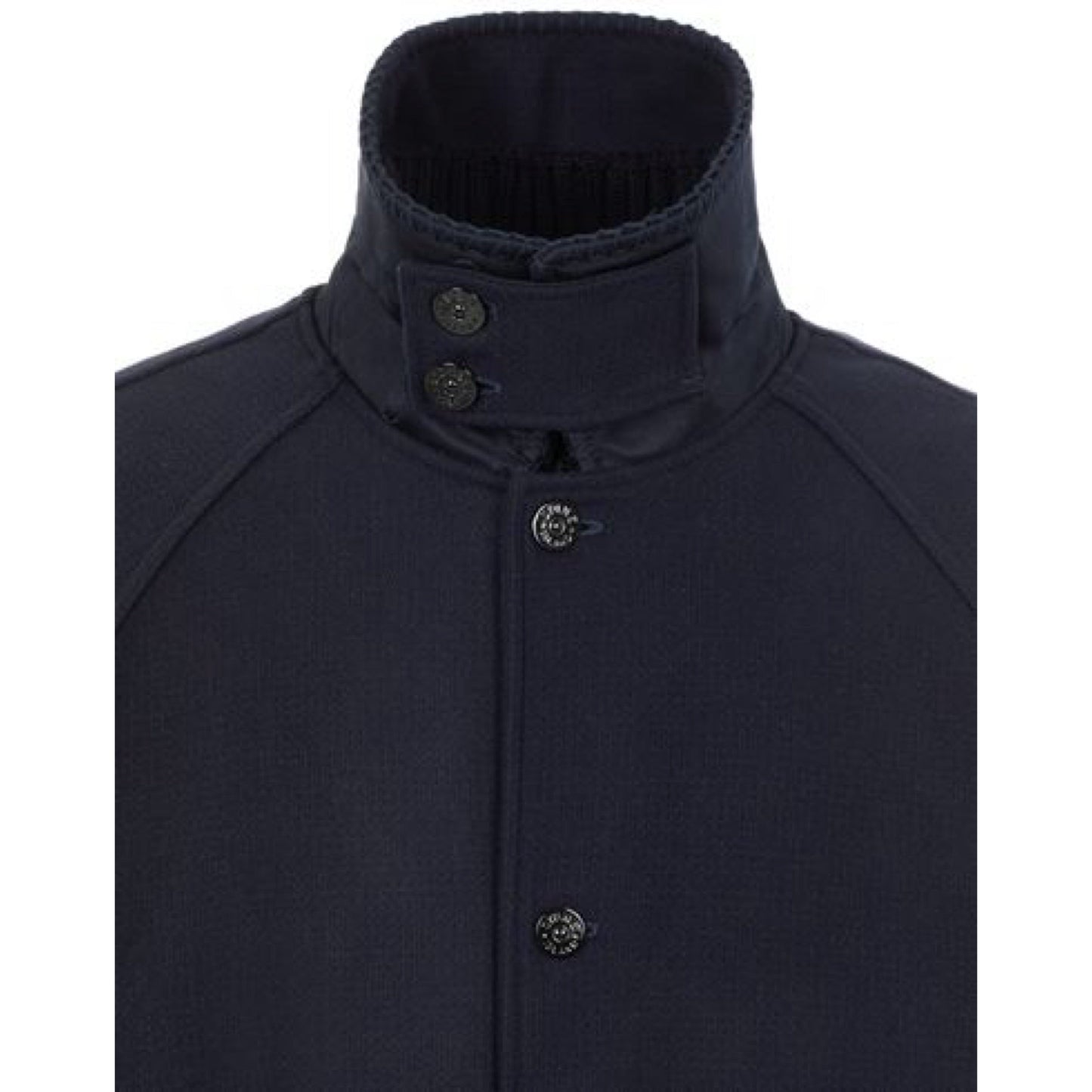 Stone Island Panno Speciale Coat in Navy