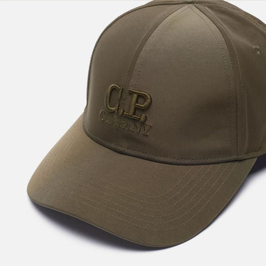 Cp Company Chrome-R Logo Baseball Cap in Ivy Green