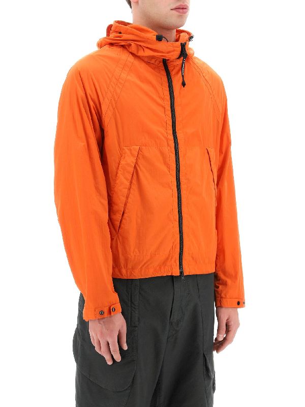 Cp Company Goggle Hooded Chrome Jacket In Harvest Pumpkin