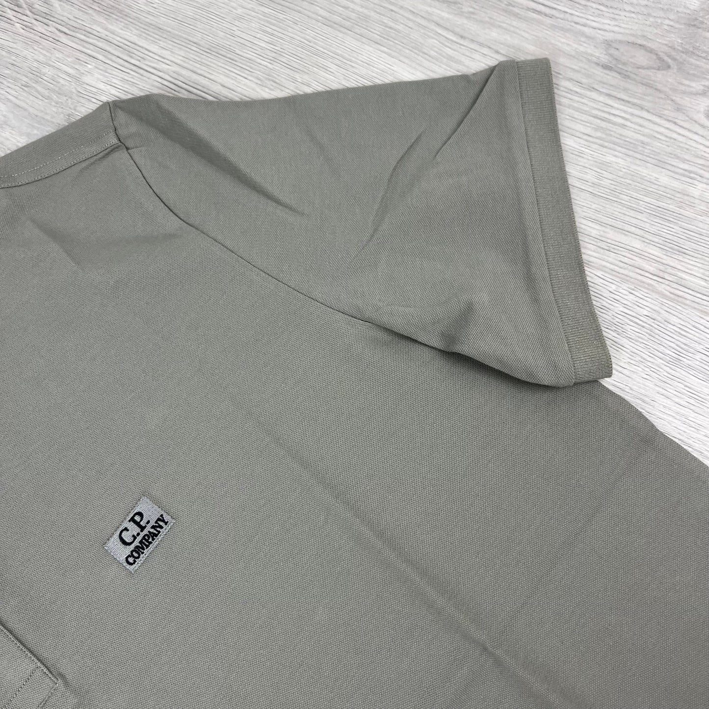 CP Company Piquet Polo Shirt - Fallen Rock