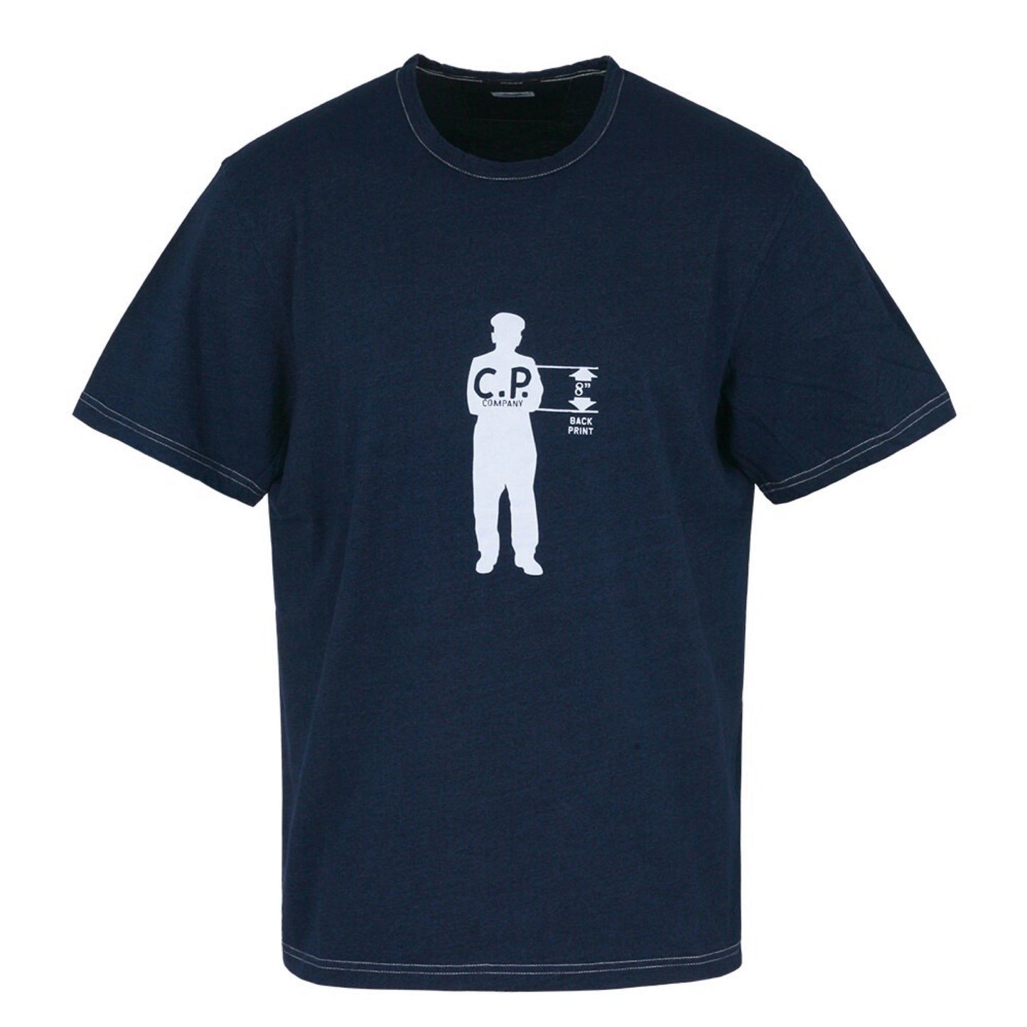 Cp Company Indigo Jersey Sailor Logo T-Shirt Dark Blue