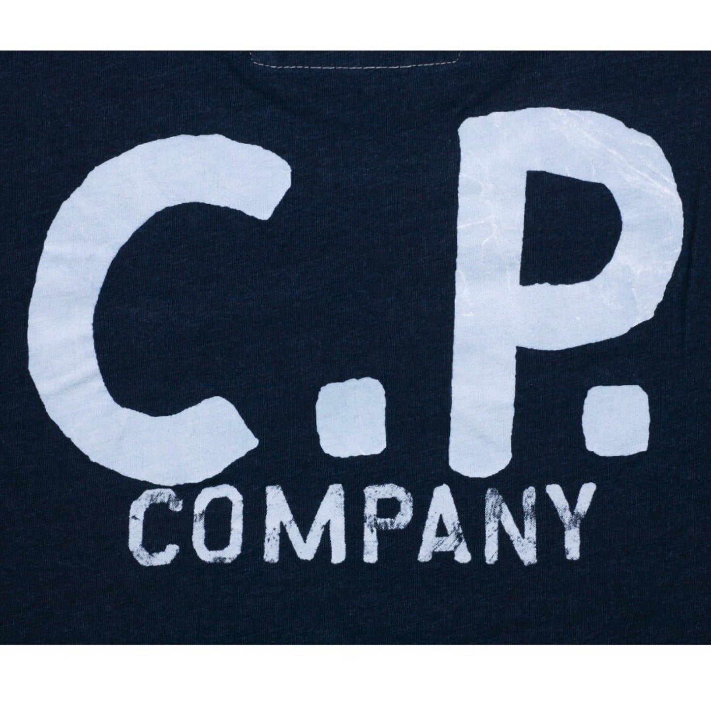 Cp Company Indigo Jersey Sailor Logo T-Shirt Dark Blue