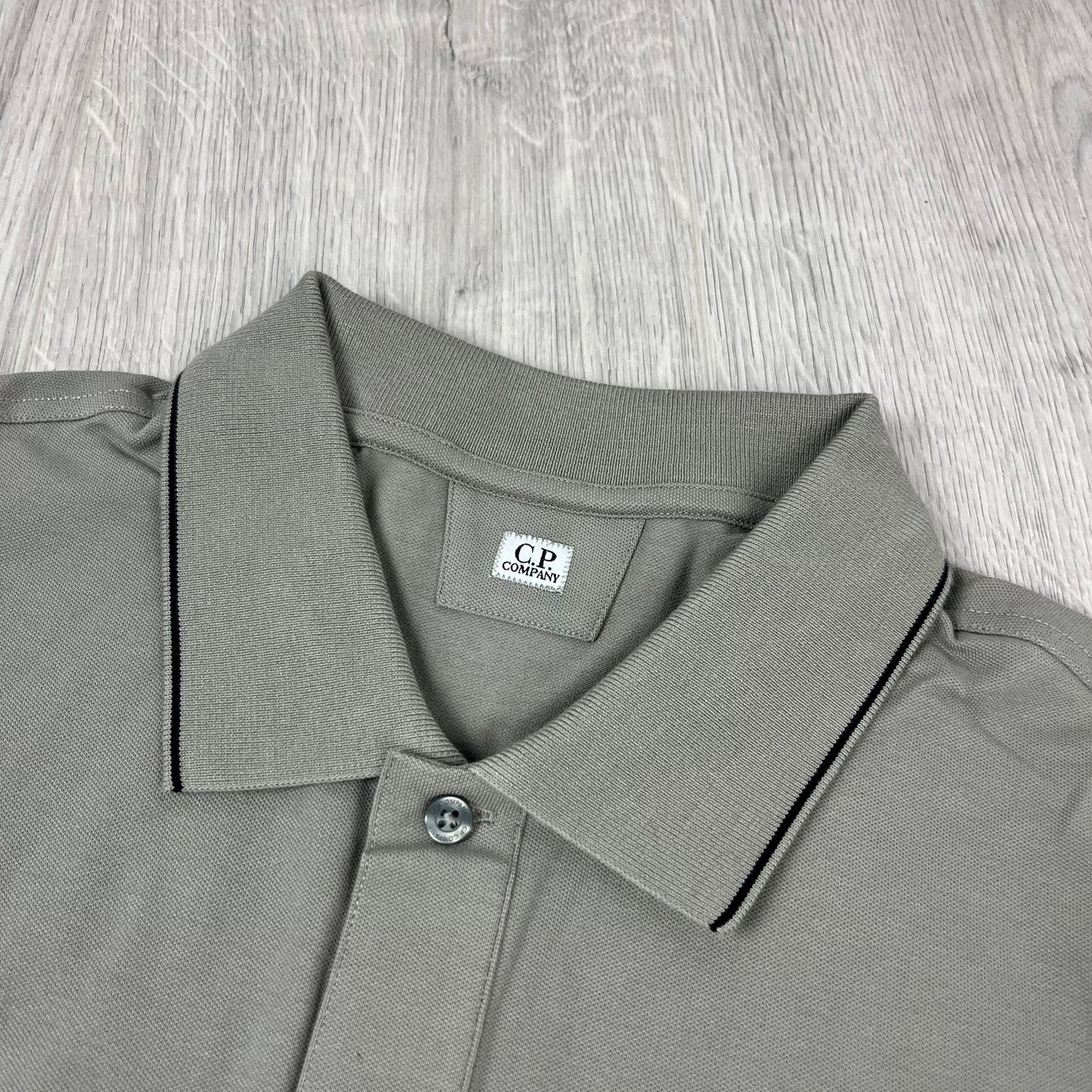 CP Company Piquet Polo Shirt - Fallen Rock