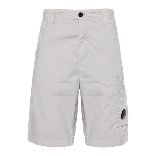 Cp Company 50-Fili Lens Cargo Shorts in Drizzle Grey