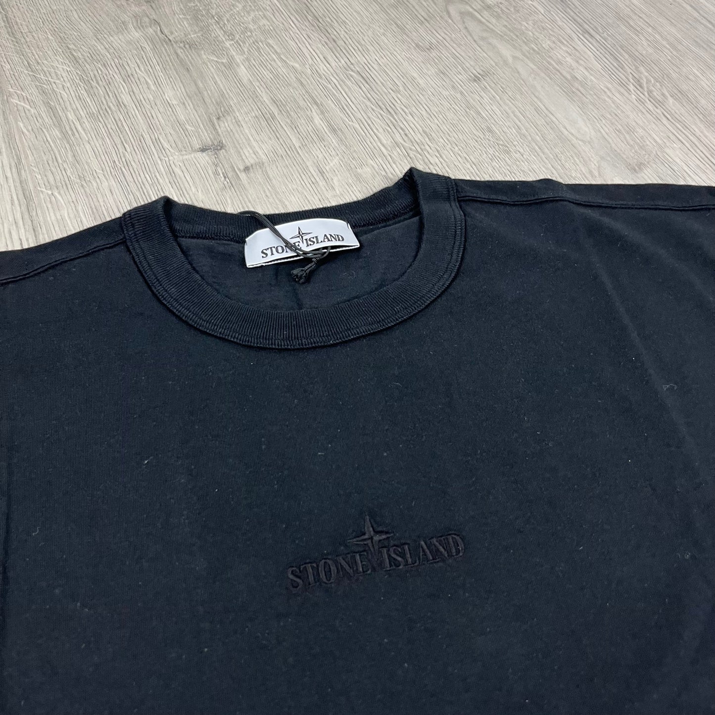 Stone Island Embroidered T-Shirt - Black