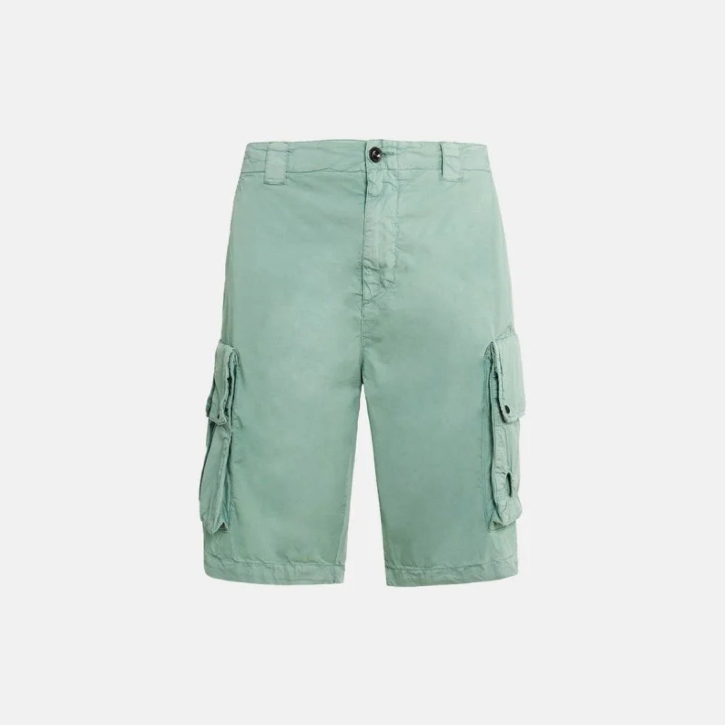 Cp Company Lens Twill Stretch Cargo Shorts in Green Bay