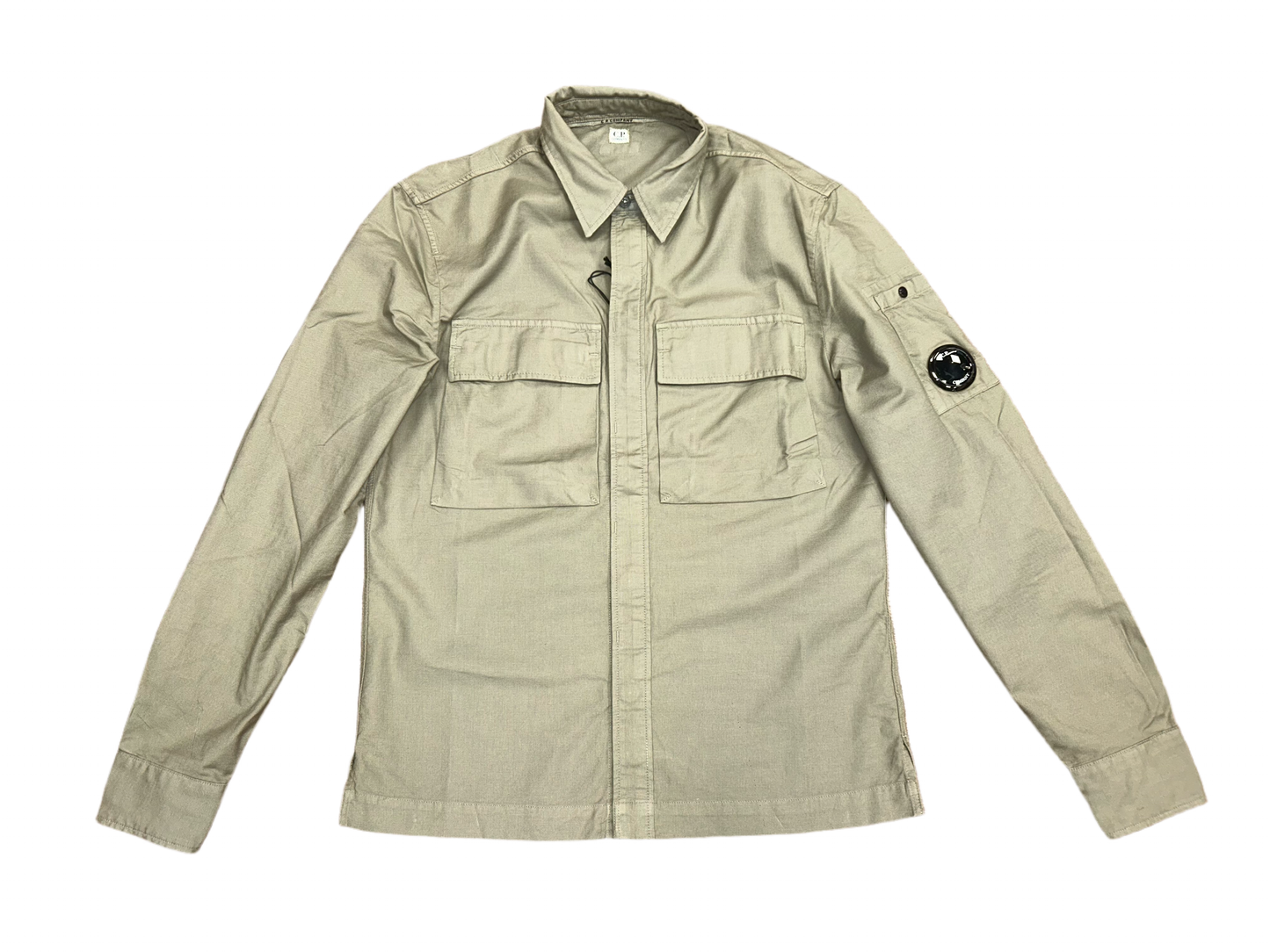 Cp Company Broken Batavia Lens Shirt In Seneca Rock