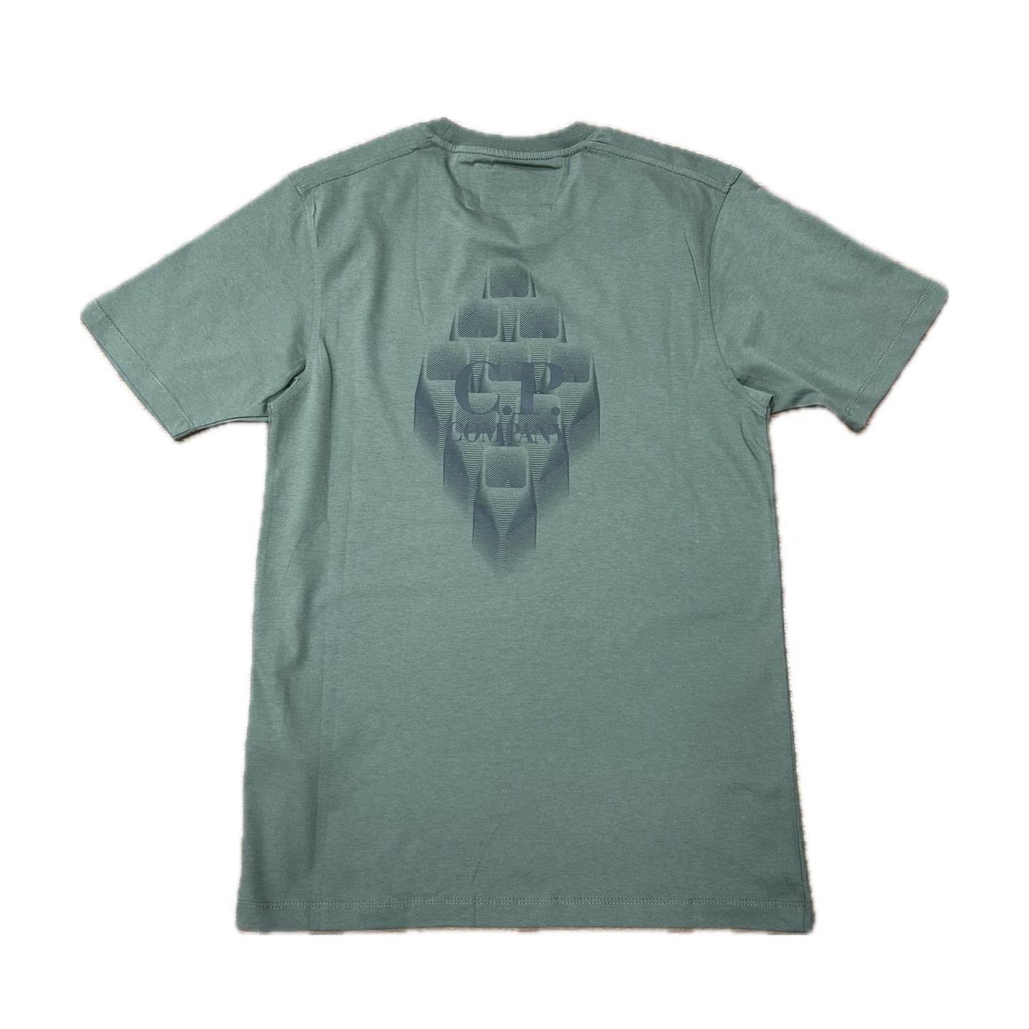 Cp Company 30/1 Graphic Logo T-Shirt In Thyme