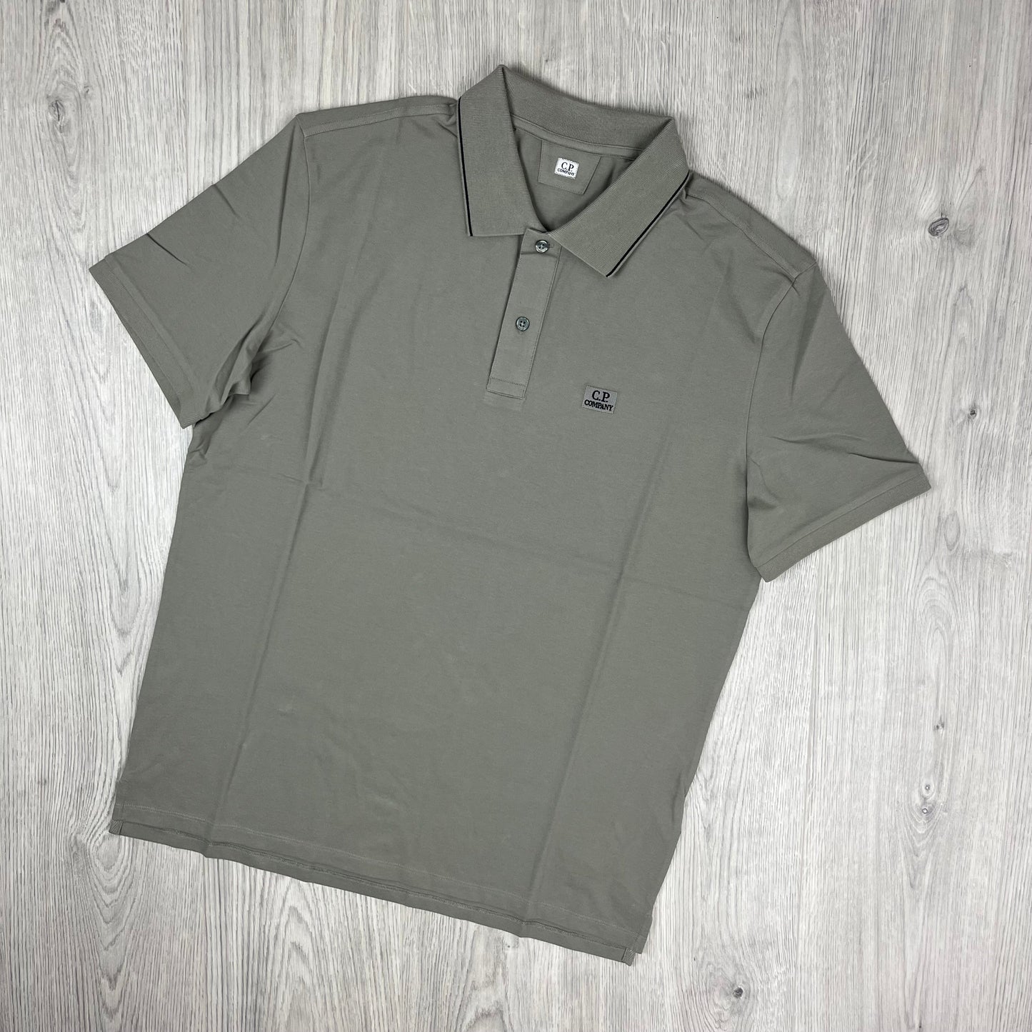 CP Company Piquet Polo Shirt - Fallen Rock