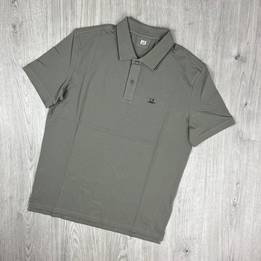 CP Company Piquet Polo Shirt - Fallen Rock
