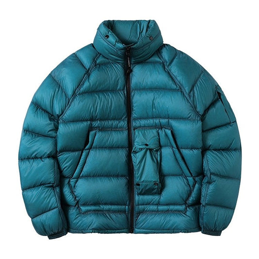 Cp Company D.D. Shell Lens Down Jacket 172A Spruce Blue