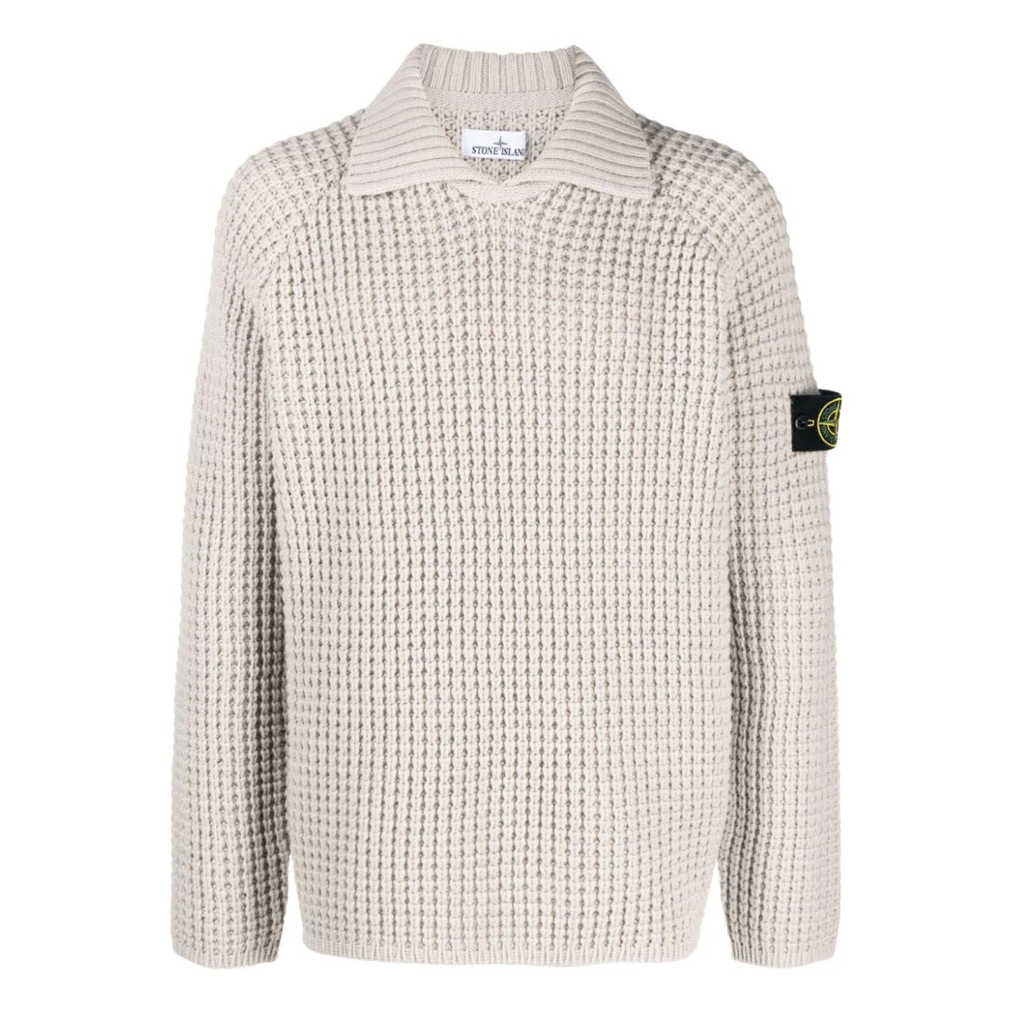 Stone Island Heavy Knit Sweatshirt in Plaster