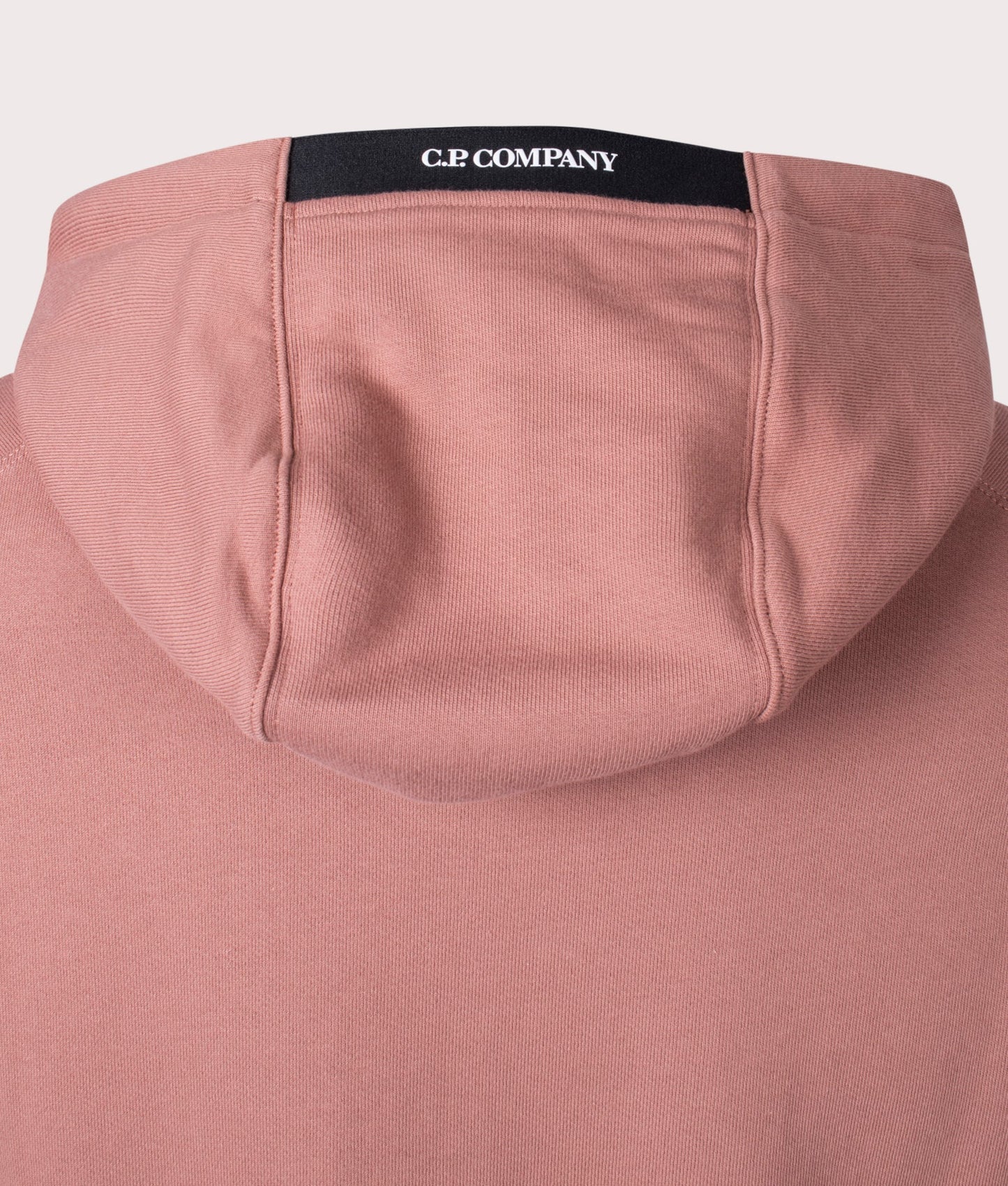 Cp Company Heavy Lens Overhead Hoodie In Cedar Wood