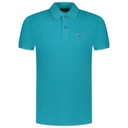 Cp Company Slim Fit Polo Shirt 098A Tile Blue