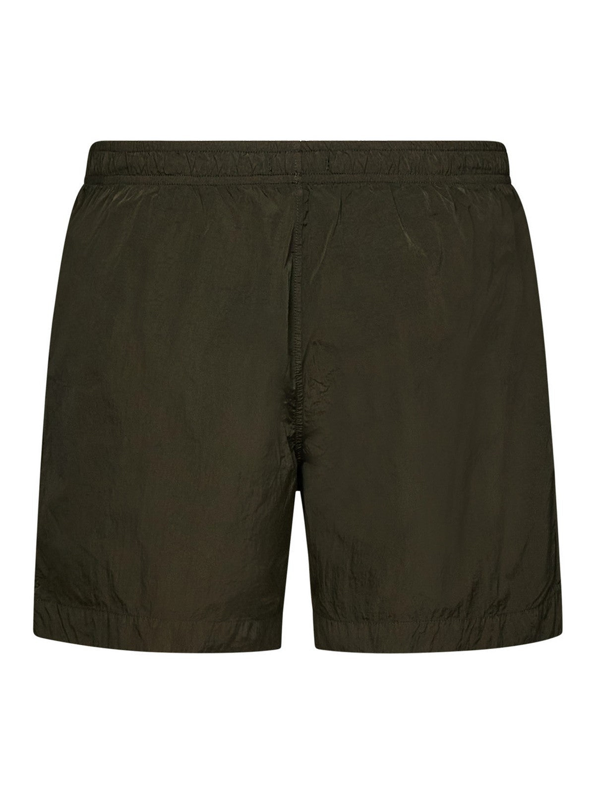 Cp Company Eco-Chrome R Stitch Logo Swim Shorts Ivy Green