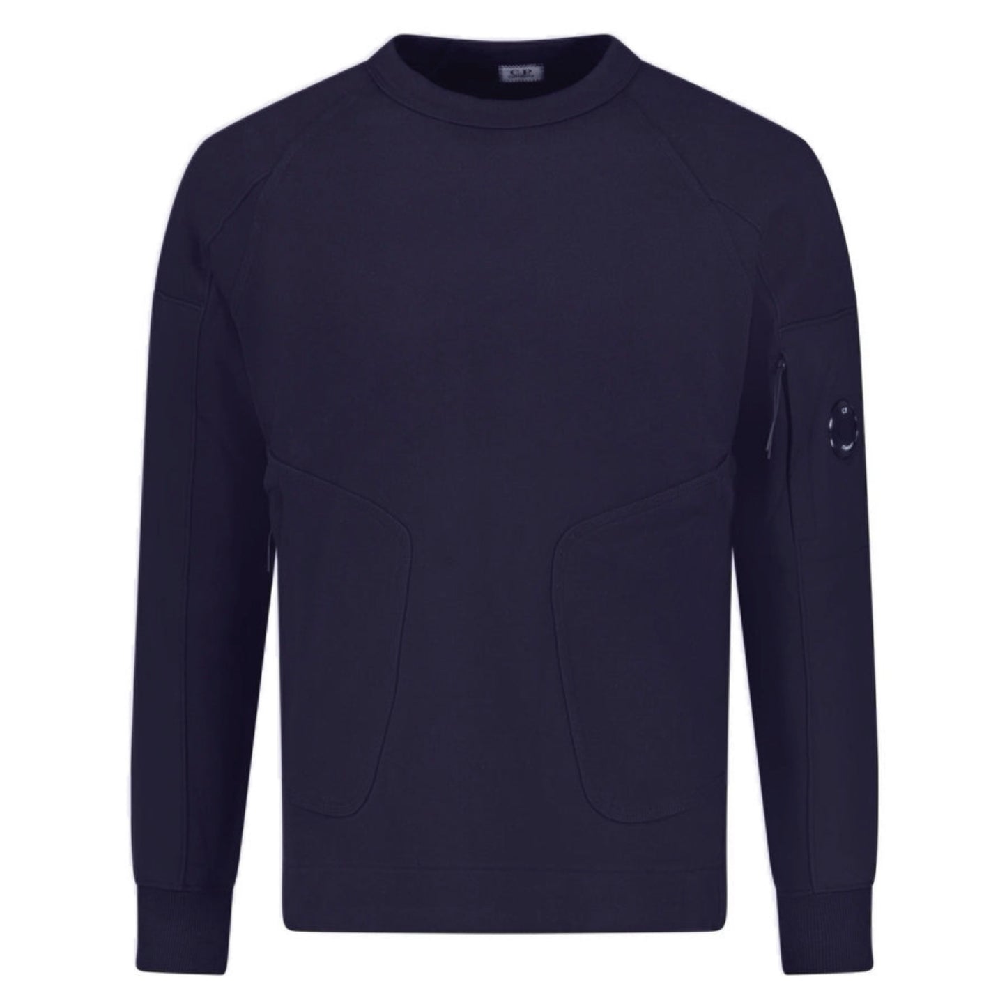 Cp Company Double Pocket Lens Sweatshirt In Navy