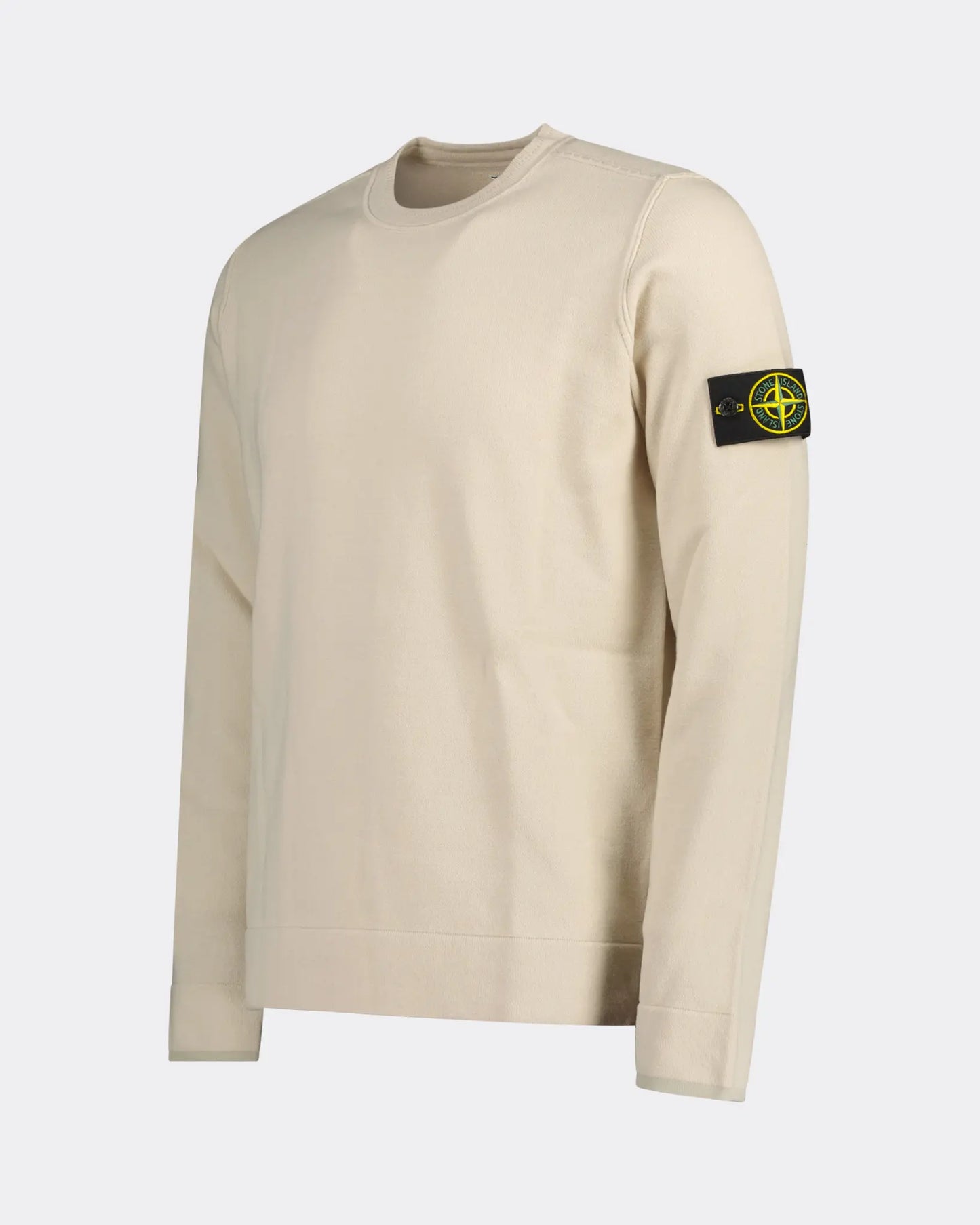 Stone Island Virgin Wool Sweatshirt in Stucco