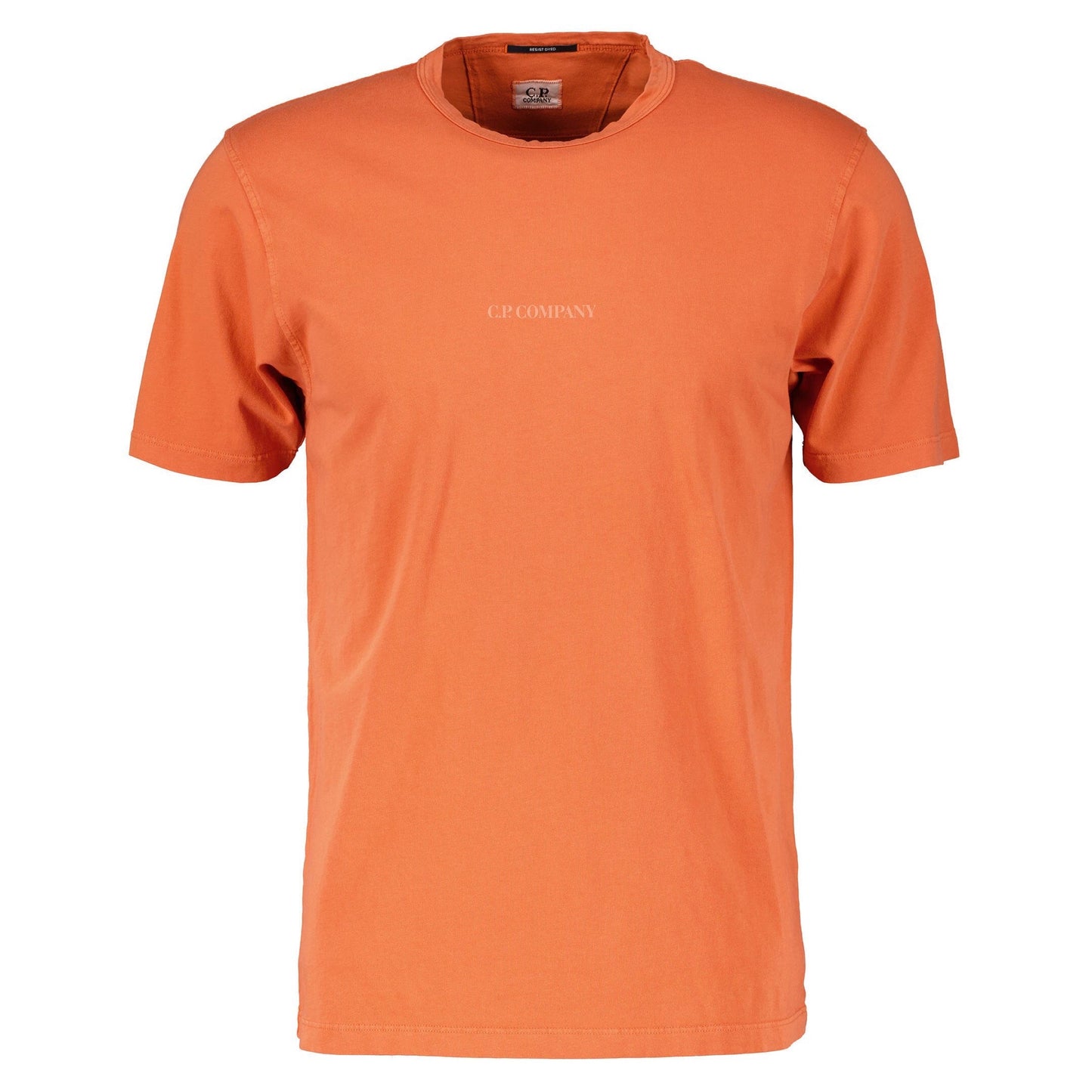 Cp Company 24/1 Jersey Logo T-Shirt In Harvest Pumpkin