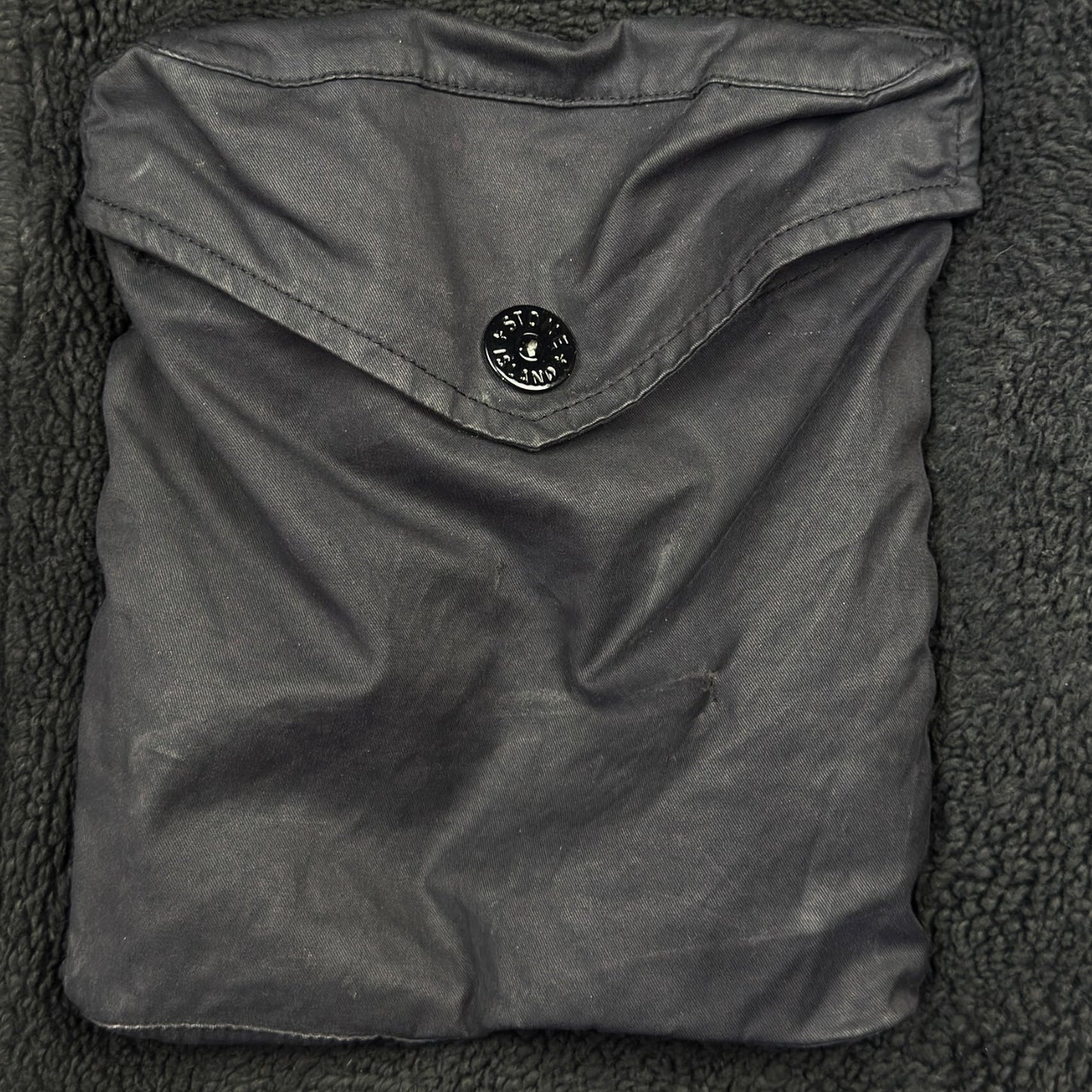 Stone Island Teddy Fleece Jacket A/W 21 Black