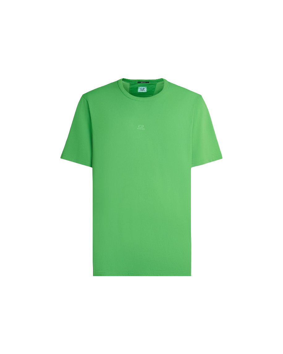 Cp Company Resist Dyed Small Logo T-Shirt in Green