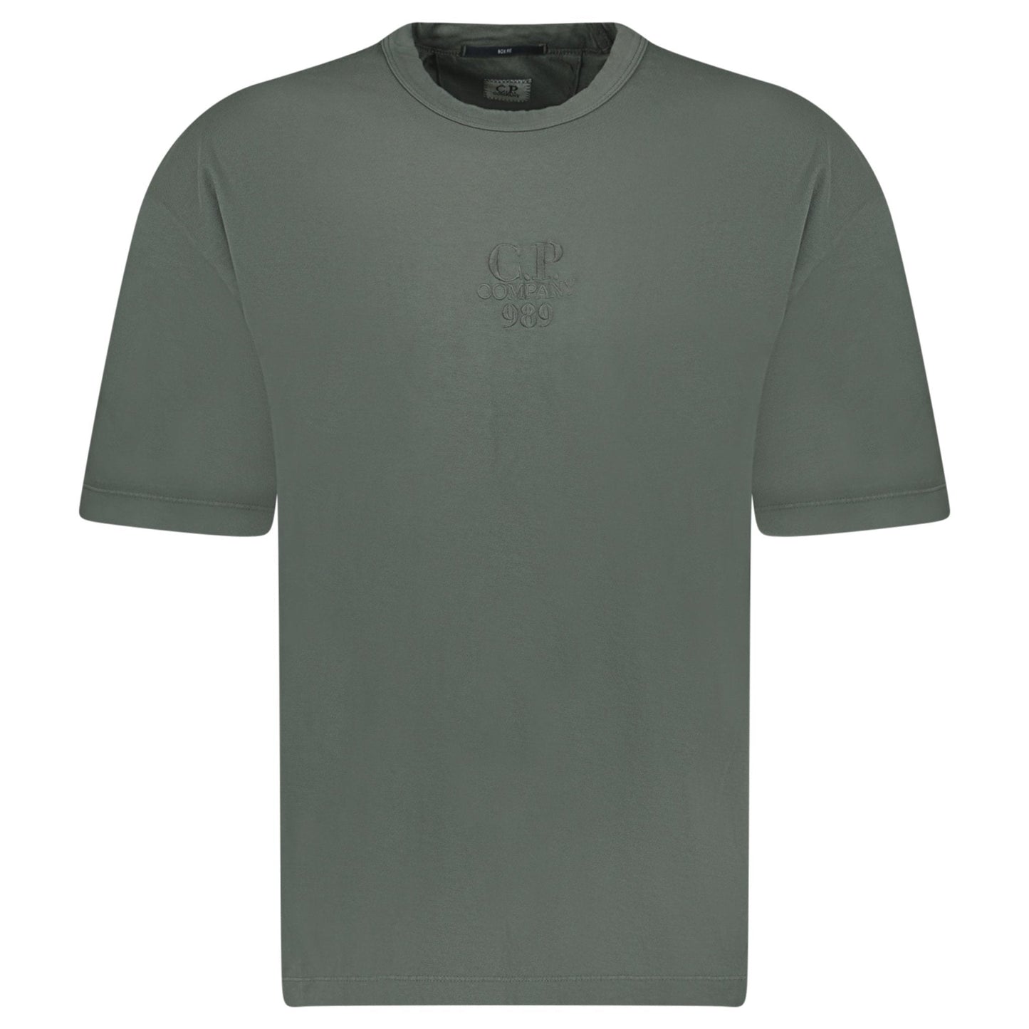 CP Company 20/1 Jersey Boxy Logo T-Shirt Grape Leaf