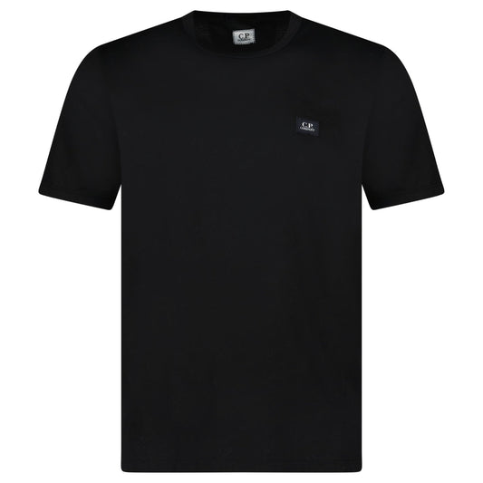 CP Company 30/1 Jersey Logo Patch Black T-Shirt