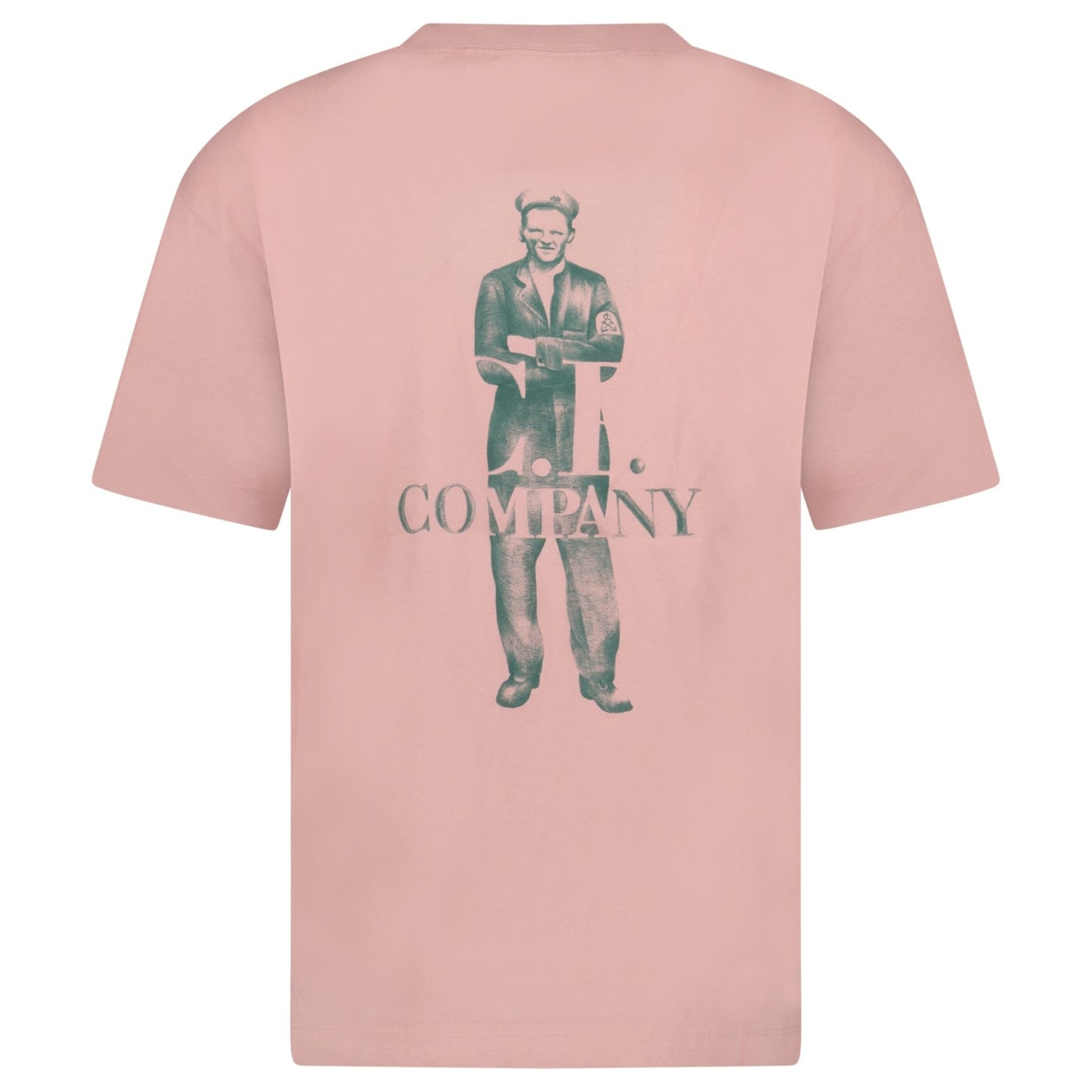 CP Company 30/1 Jersey Logo T-Shirt Misty Rose