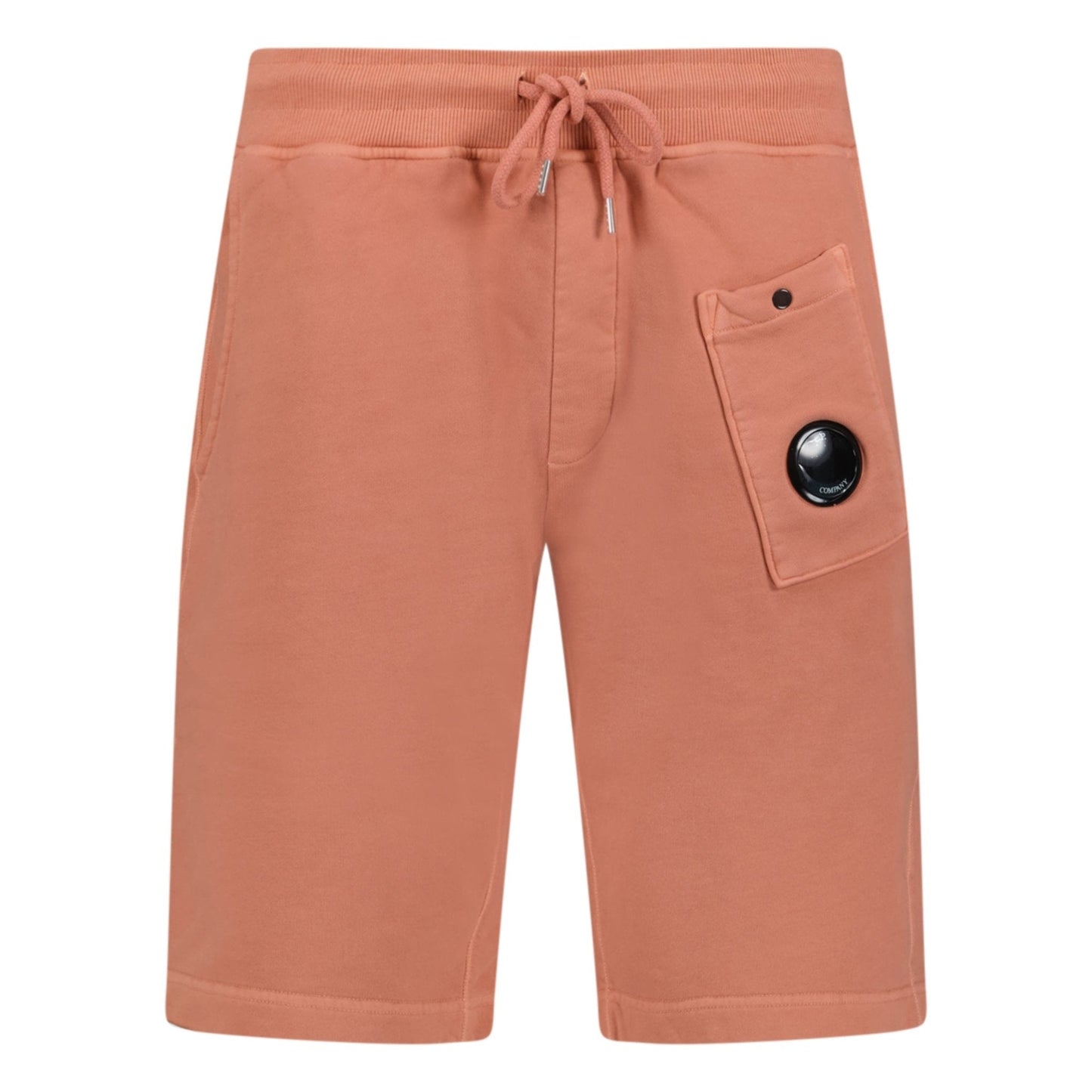 CP Company Bermuda Cotton Lens Shorts Coral