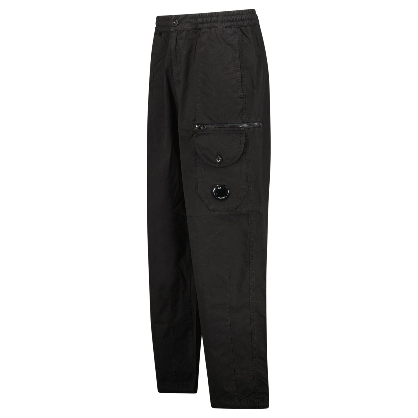 CP Company Black Microreps Boxy Cargo Lens Pants
