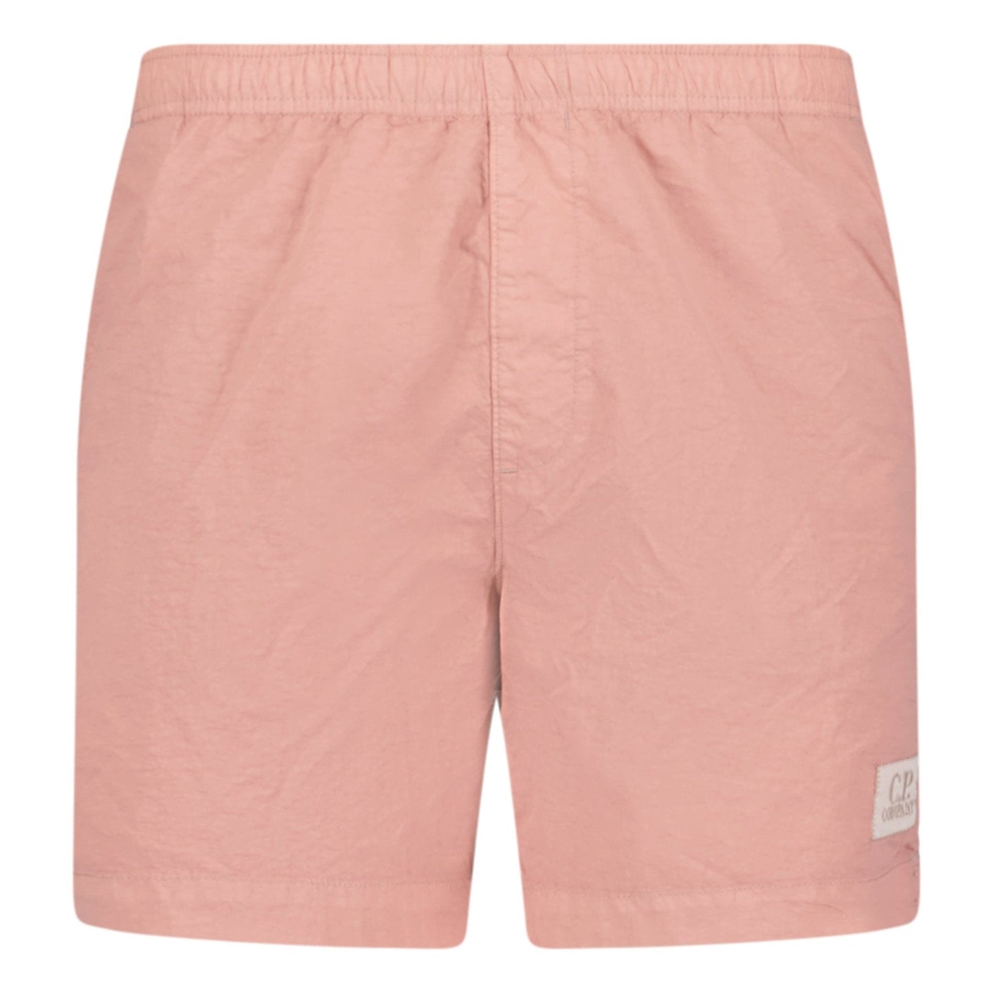 CP Company Chrome Patch Logo Swim Shorts Pink