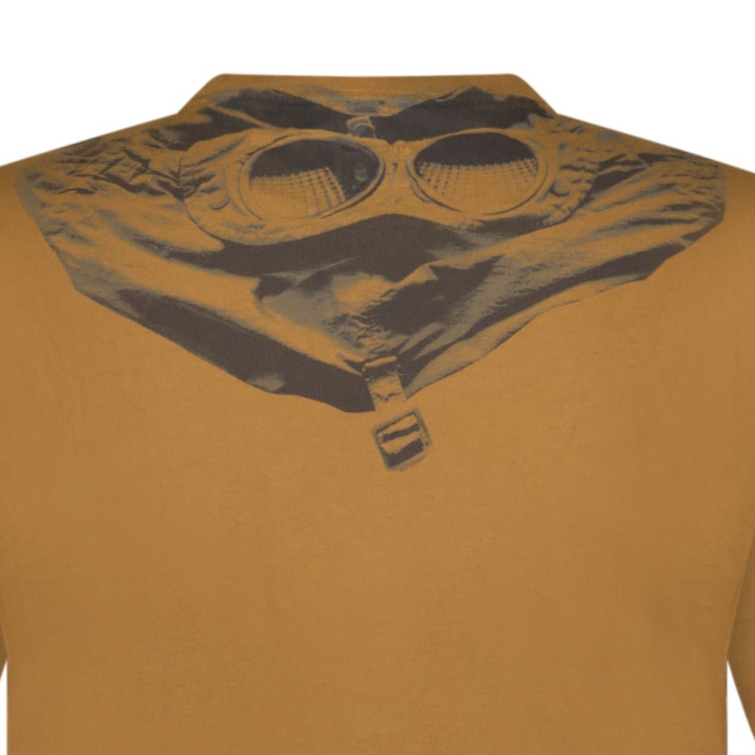 CP Company Goggle Print Crew T-Shirt Brown
