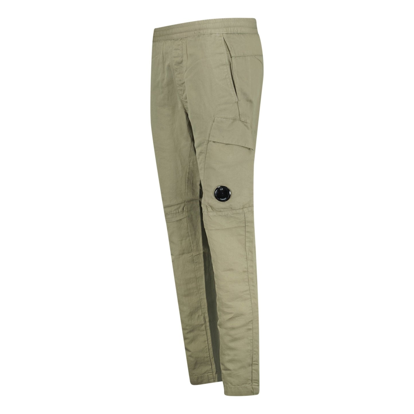 CP Company Lens Stretch Cotton Cargo Pants Beige